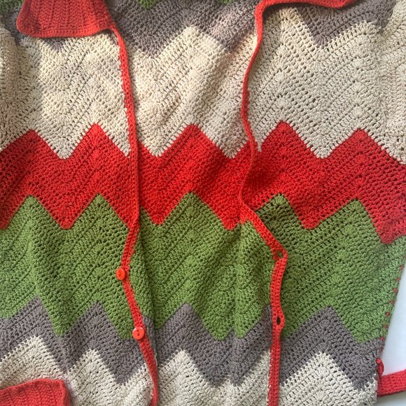 Next Crochet Zig Zag Cardigan - Picture 3 of 6